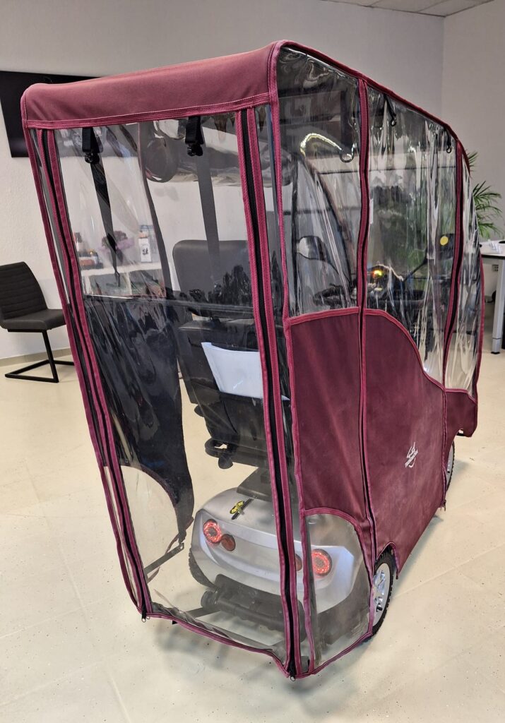 Elektromobil Pride Mobility Kolja, 15 Km/h mit Regenverdeck/Kabine Kabinenfahrzeug – Bild 8