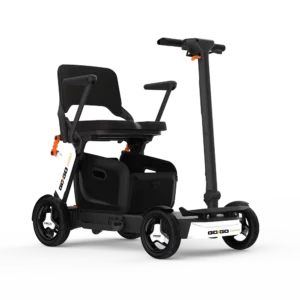 Reisen Sie mit dem faltbaren Elektromobil Pride Go Go Compact. Praktisch, leicht und benutzerfreundlich – für mehr Unabhängigkeit und Komfort auf Ihren Wegen.